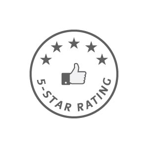 5-star rating on Facebook