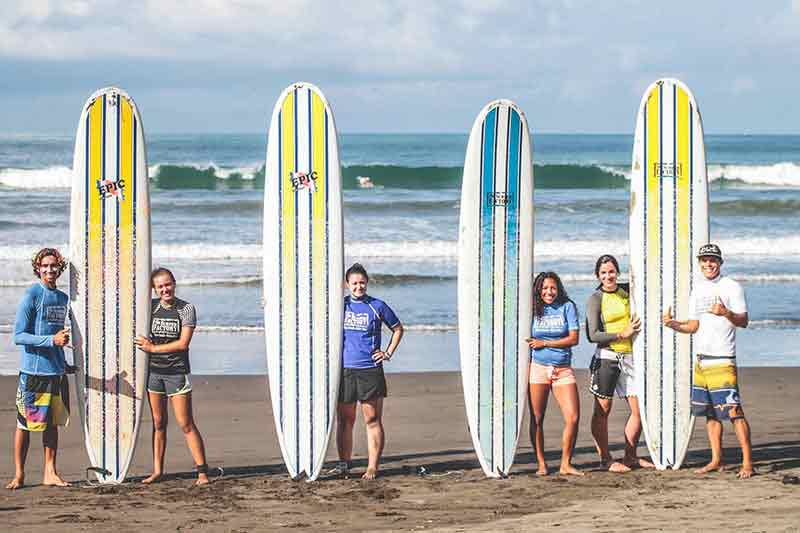 Learn to surf with professional teachers